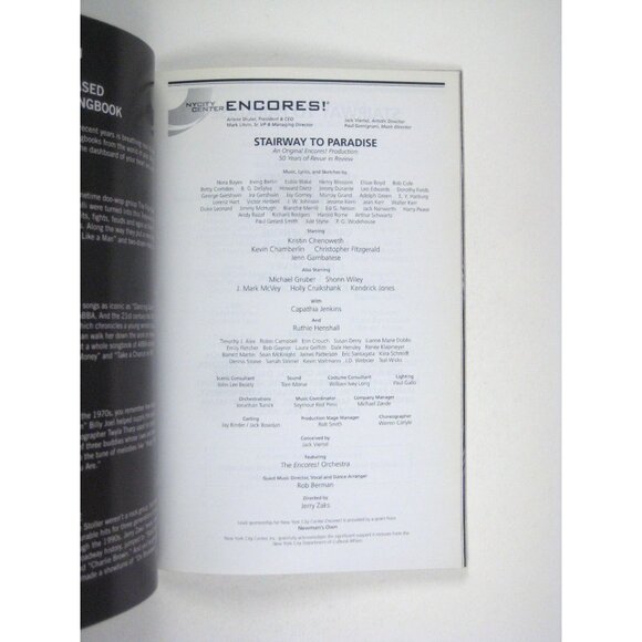 Stairway To Paradise Playbill Encores New York May 2007 Kristen Chenoweth Gruber - Picture 3 of 6